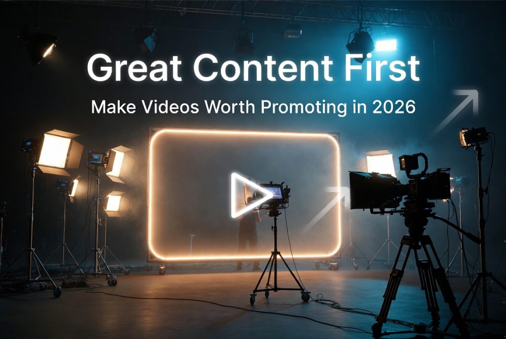 Great Content First: How to Make Sure Your YouTube Videos Are Worth Promoting in 2026 3 Great Content First: How to Make Sure Your YouTube Videos Are Worth Promoting in 2026 2