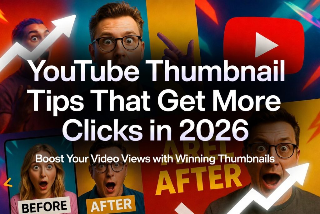 YouTube Thumbnail Tips: How to Create Click-Worthy Thumbnails That Get More Views in 2026 1 YouTube Thumbnail Tips: How to Create Click-Worthy Thumbnails That Get More Views in 2026