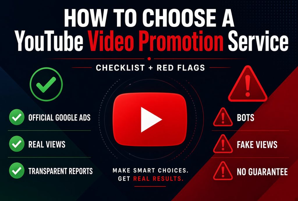 How to Choose a YouTube Video Promotion Service (Checklist + Red Flags) 1